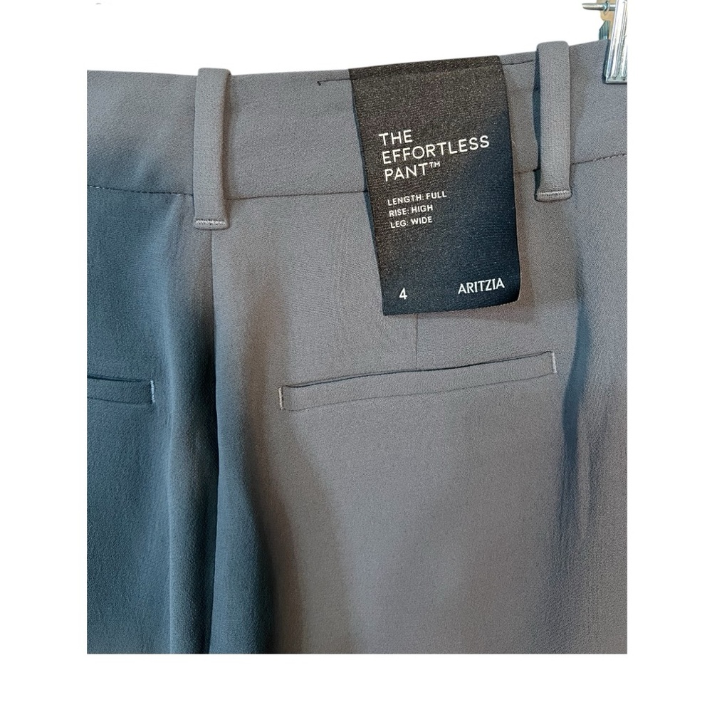 NWT Aritzia Effortless Coal Gray Trousers - Picture 3 of 6